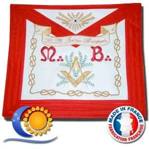 REAA Tablier de VM d’honneur en satin, modèle tradition – fabrication française L&S