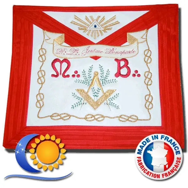 REAA Tablier de VM d’honneur modèle tradition peau – fabrication française &S