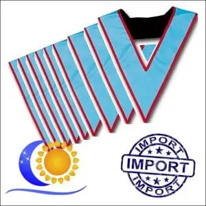 REAA Jeu de 9 sautoirs officiers uni Import