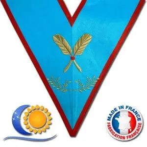REAA Sautoir brodé fonction officier secretaire Fabrication France