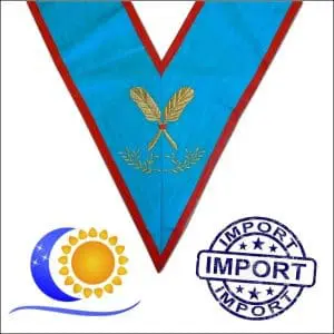 REAA Sautoir brodé fonction officier secretaire Import