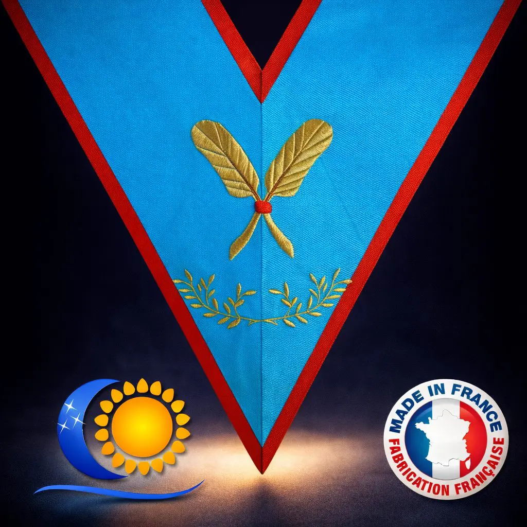 REAA Sautoir brodé fonction secrétaire – Fabrication française L&S