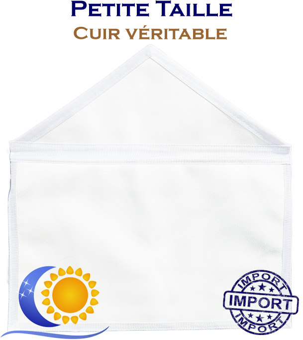 Tablier apprenti/compagnon peau petit modele ( G.O, G.L, DH…)