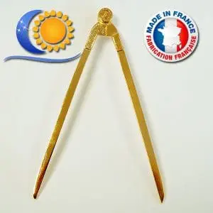 Compas d'autel métallique