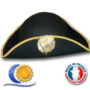 Tricorne rosette dorée GPDG – Fabrication française