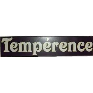 Panneau Bois pour loge Tempérance
