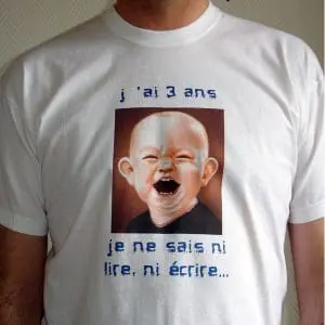 Tee-shirt « J’ai trois ans »