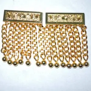 Pendrilles dorées pour tablier