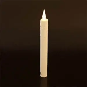 Chandelle à LED sur piles avec coulure 21,5 cm