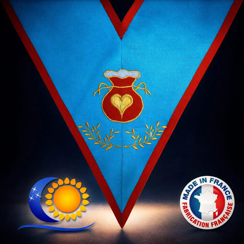 REAA Sautoir brodé fonction hospitalier  – Fabrication française L&S
