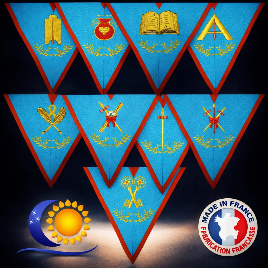 REAA 9 Sautoirs  fonctions brodées – Fabrication française L&S