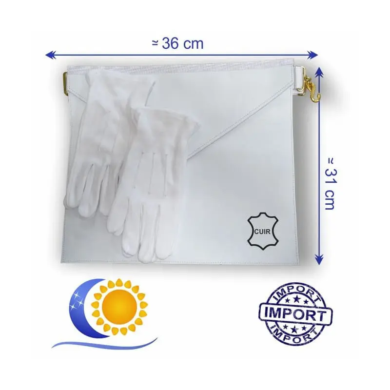 Pack apprenti peau grde taille+ 2 gants