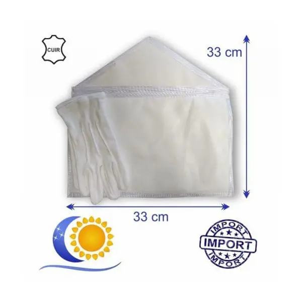 Pack apprenti: Tablier peau 33x33 avec gants