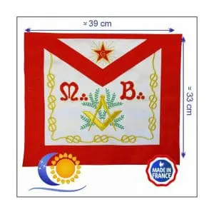 REAA Tablier de Maître modèle tradition en satin - Fabrication française L&S