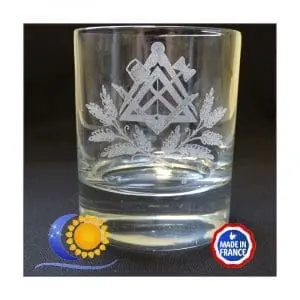 Lot de 6 verres à wisky gravés