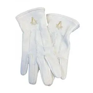 Gants Blancs Marquage au Choix en Coton 3 Griffes