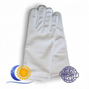 Gants blancs polyamide